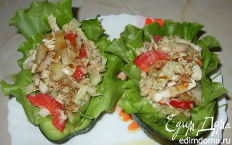 Рецепт Салат из авокадо с тунцом