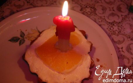 Рецепт Чизкейк апельсиново-ананасовый «С днем рождения, сынок!»