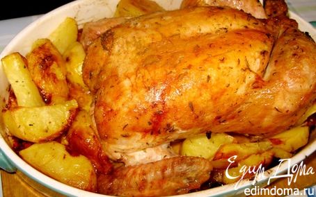Рецепт Курица, запеченная с картофелем