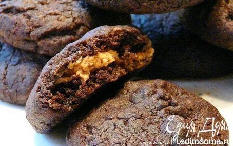 Рецепт Шоколадное печенье с арахисовым кремом
