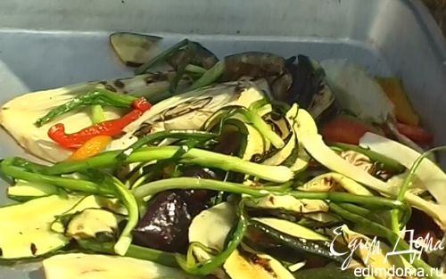 Рецепт Салат из овощей, обжаренных на гриле