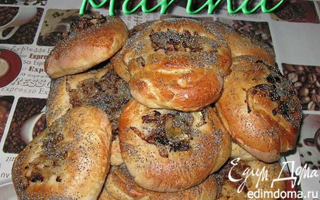 Рецепт Плацалах-булочки с луком и маком в хлебопечке