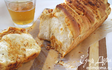 Рецепт Хлебная гармошка на пиве с горчицей и сыром