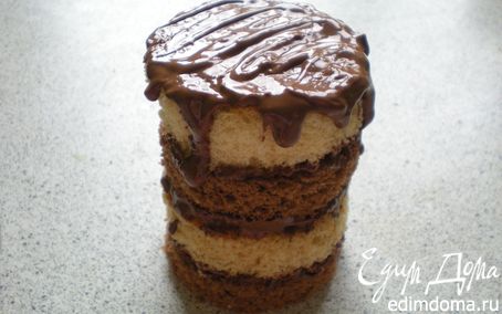 Рецепт Шоколадно-бисквитное пирожное