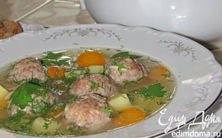 Рецепт НАЗАД В СССР: суп с фрикадельками на курином бульоне