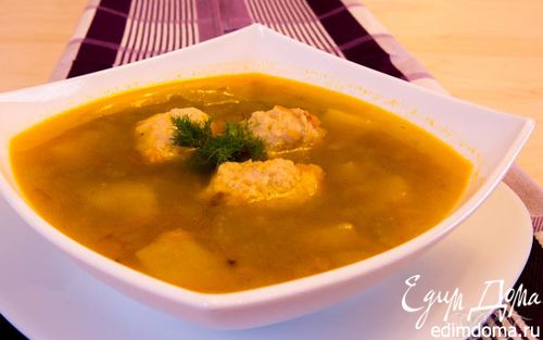 Рецепт Домашний гречневый суп с фрикадельками