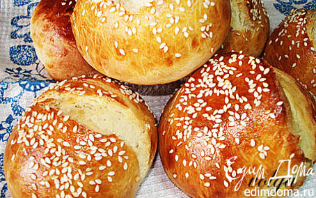 Рецепт Булочки с кунжутом в хлебопечке