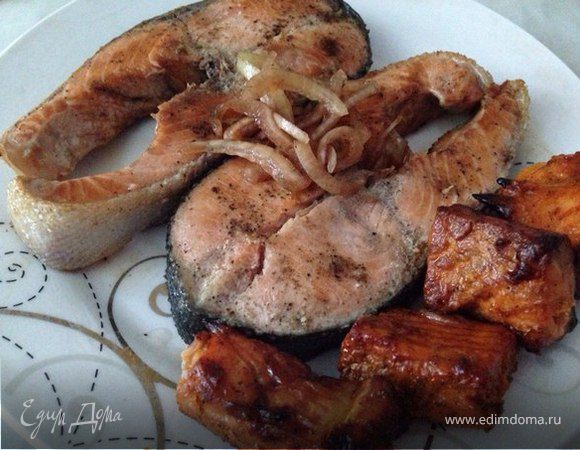 Рыбные стейки и шашлык из семги Рыбные стейки и шашлык из семги
