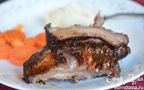Рецепт – Свиные ребрышки в соевом-медовом маринаде и соусе