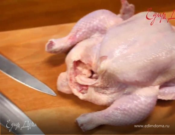 Как разделать курицу на 6 частей