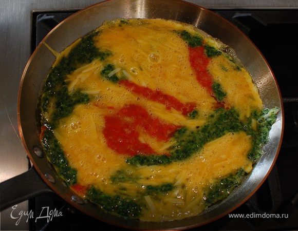 Трехцветный омлет 