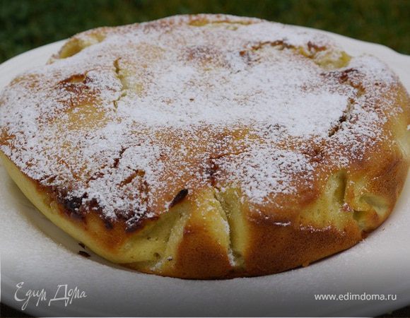 Грушевый пирог с белым шоколадом 