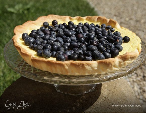 Пирог с лаймом и голубикой 