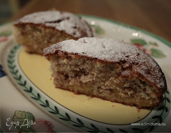 Пирог с цукатами и орехами пекан 