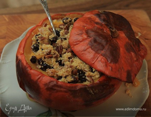 Пшенная каша в тыкве 