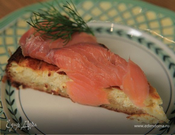 Чизкейк с семгой и грюйером 