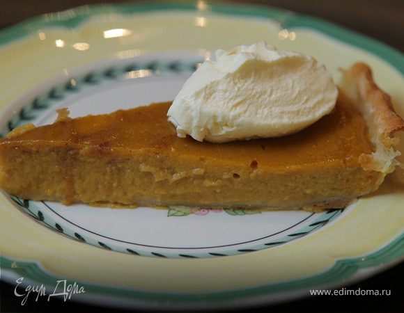 Тыквенный пирог с имбирем и корицей 