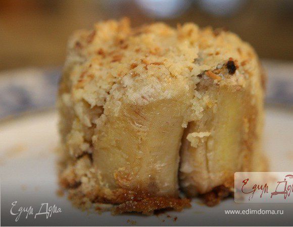 Карамелизированные бананы под хрустящим тестом