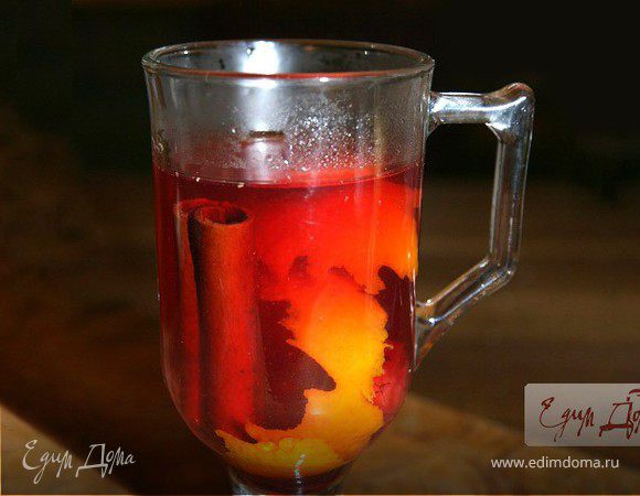 Вишневый чай с медом и мятой