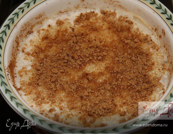 Рисовая запеканка с бананом и мускатным орехом