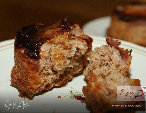 Маффины с персиками, корицей и мускатным орехом