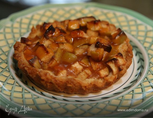 Деревенские галеты с яблоками и абрикосовым джемом