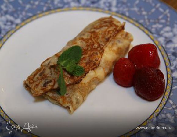 Блинчики с творожно-цитрусовой начинкой