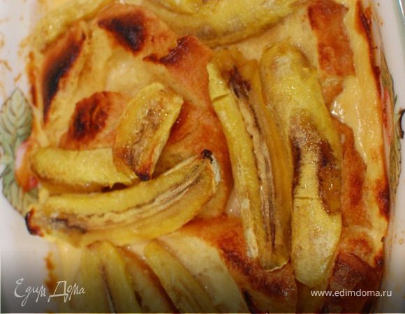 Французские гренки с бананами и карамельным соусом