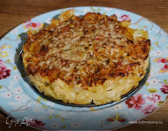 Чили-запеканка из пасты и овощей 