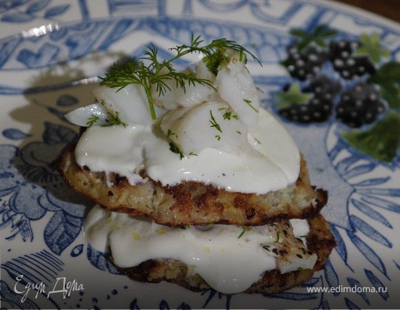 Картофельные драники с треской