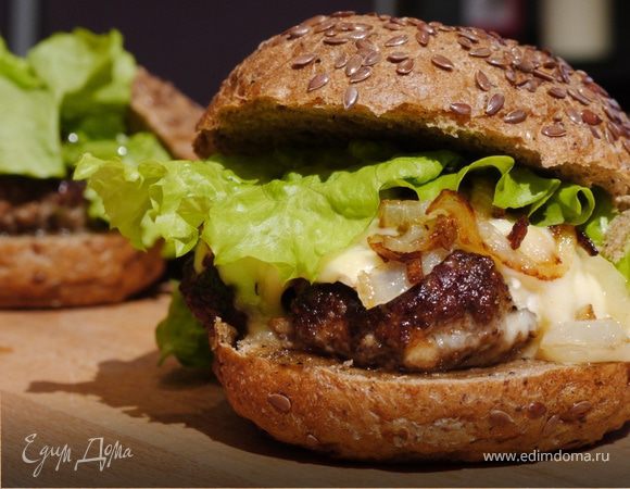 Чизбургеры с грибами 