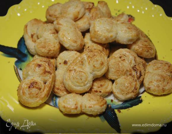 Лимонное печенье из слоеного теста