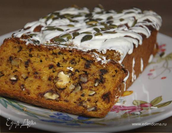 Пирог из тыквы с грецкими орехами 