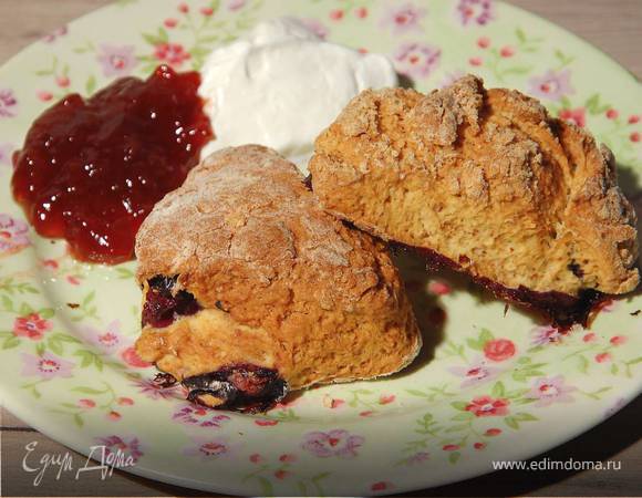 Булочки с голубикой 