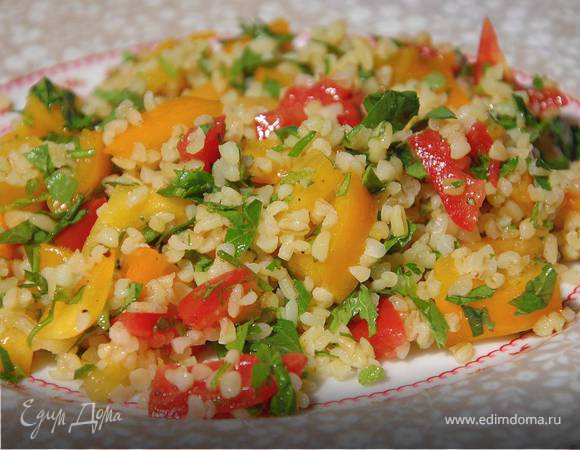 Табуле из булгура с помидорами и мятой 