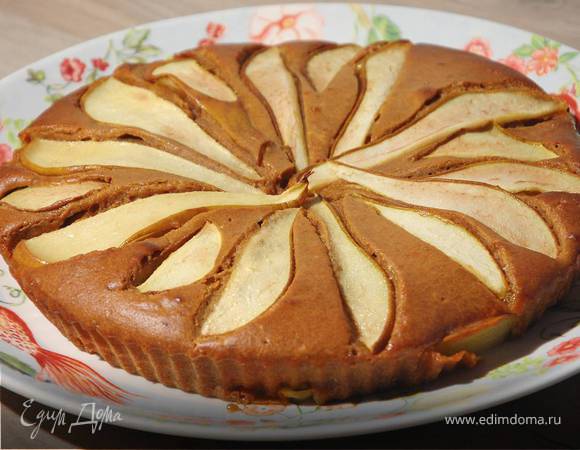 Грушевый пирог на кефире 