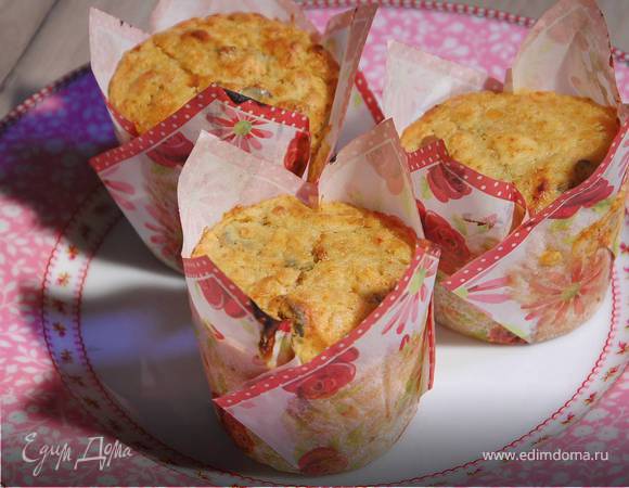 Чечевичные маффины с семечками и миндалем 