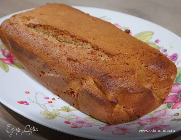 Медовый кекс на сметане с орехами пекан