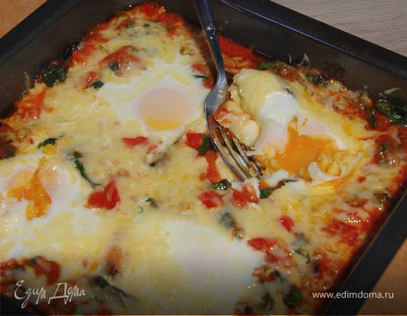 Яйца, запеченные на испанский лад 