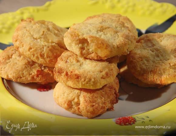 Кокосовое печенье с ананасами 