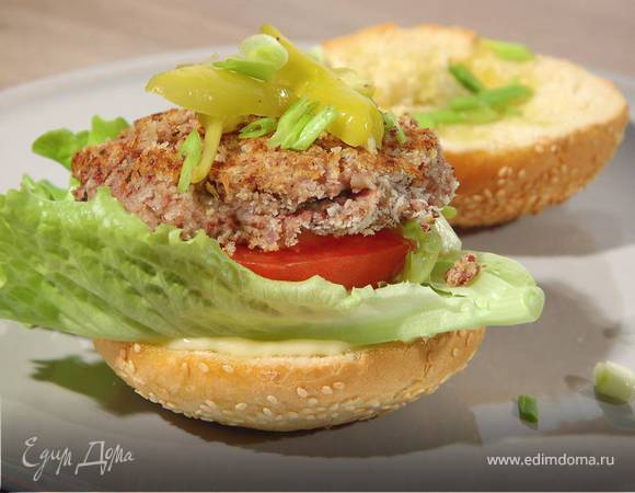 Бургеры с красной фасолью и грибами 