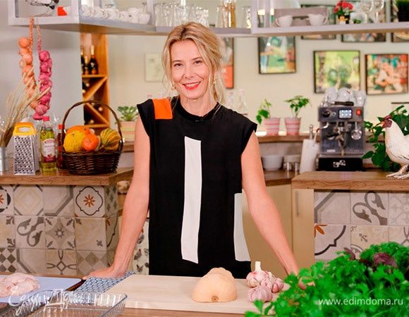 #сладкоесолёное №5 | Юлия Высоцкая — Куриные бедрышки, запеченные с тыквой под соусом песто