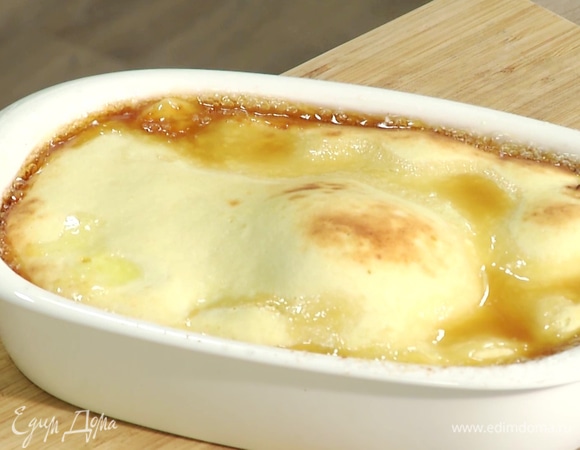 Творожная запеканка с абрикосами