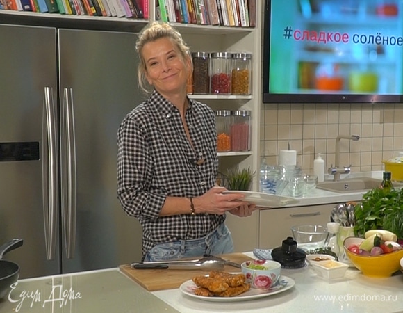 Рецепт вкусной жареной трески с песто из горошка от Юлии Высоцкой | #сладкоесолёное №77 