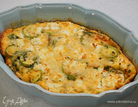 Клафути с кабачками и козьим сыром 
