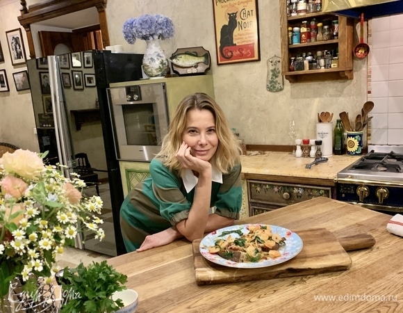 Креветки со шпинатом в сливочном соусе от Юлии Высоцкой | #сладкоесолёное №129 