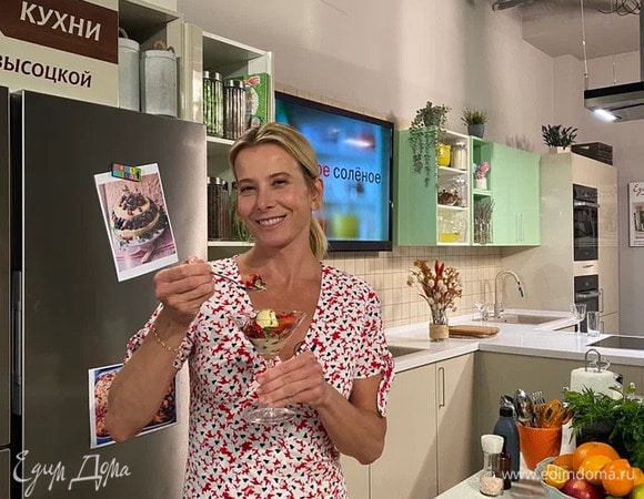 Мороженое на оливковом масле с клубникой и базиликом | #сладкоесолёное №165