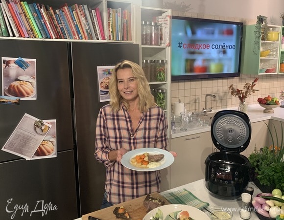 Мясо, томленное с овощами, и домашний майонез — рецепты от Юлии Высоцкой | #сладкоесолёное №174