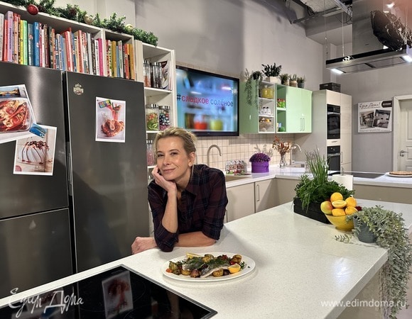 Диетическое блюдо: рыба с овощами на гриле по рецепту Юлии Высоцкой | #сладкоесолёное №183