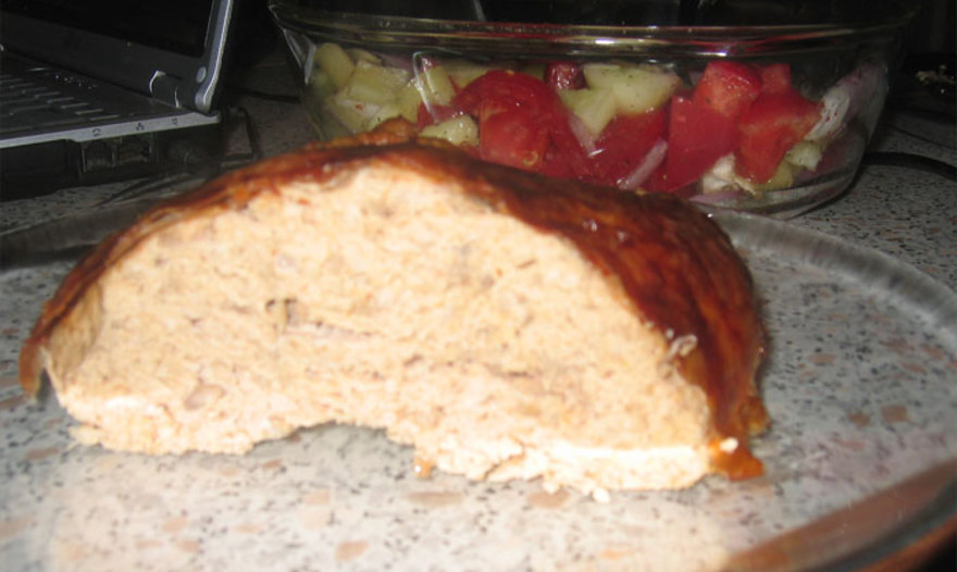 Курица, фаршированная шампиньонами